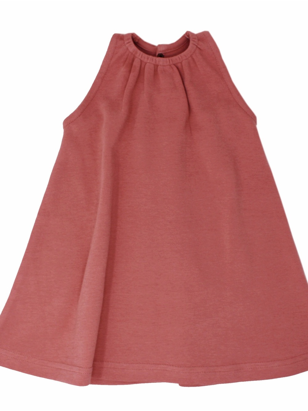 2T NWT L’ovedbaby Girls Organic Cotton Sleeveless Keyhole Dress- Sienna Pink